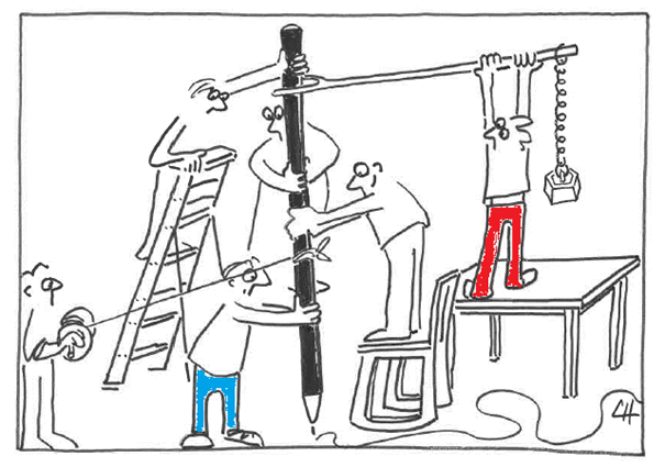 Charles Hénin - Illustration extraite de l'ouvrage "Le Cactus à roulettes"