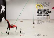 Affiche colloque L'expérience de l'exposition : réception et temporalité