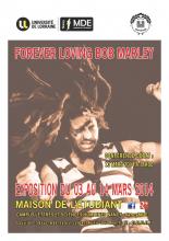 Affiche de l'exposition forever loving Bob Marley
