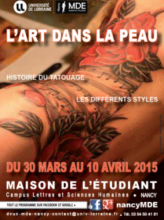 Affiche de l'exposition "L'art dans la peau"