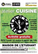 affiche atelier cuisine du 16 mars
