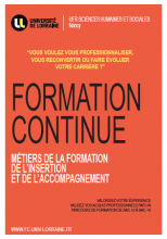 Licence Métiers de la Formation, de l'Insertion et de l'Accompagnement