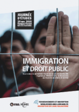 Immigration et droit public affiche