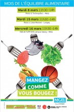 affiche du mois de l'équilibre alimentaire