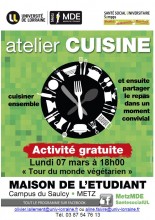 affiche atelier cuisine le 7 mars