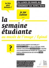 Affiche de la semaine étudiante au musée de l'image d'Epinal