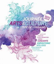 Affiche de la journée arts et culture à l'ESPE - Site Maxéville