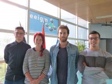 Sami Aouraghe, Juan Jose A.Bernet, Valentin Daujat et Hannah Nilsson Ahman Les étudiants de l'EEIGM