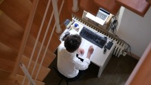 écrire en résidence auteur allemand à son bureau en résidence