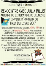 Affiche Rencontre Julia Billet