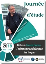 Affiche journée d'étude dédiée à Francis Carton