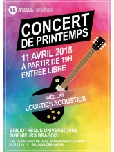 Concert de printemps le 11 avril à 19h à la BU ingénieurs Brabois