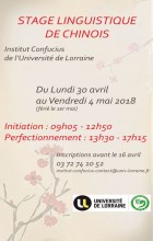 Stage linguistique de chinois : Vacances de printemps