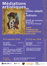 Affiche Médiations artistiques en milieu adapté et ordinaire