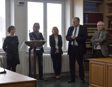 Inauguration en présence de Madame Brigitte Nominé et du Doyen Fabrice Gartner