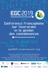 Conférence Extraction et Gestion des Connaissances (EGC 2019)