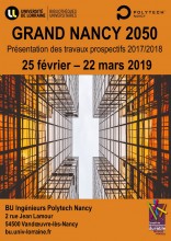 Affiche de l'exposition "Grand Nancy 2050" - BU Polytech Nancy