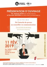 Les entretiens de l'IRENEE - 11 février 2019 - De l'attaché de presse au conseiller en communication
