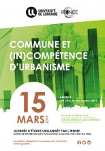 Journée d'études "Commune et (in)compétence d’urbanisme"