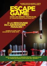 escape game au jardin botanique jean-marie Pelt en avril 2019