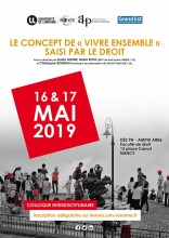 Colloque interdisciplinaire "Le concept de « vivre ensemble » saisi par le droit"