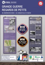 Affiche de l'exposition : "Grande Guerre, regards de petits"- BU ingénieurs ENSIC