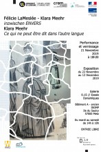 Affiche exposition ENVERS inzwischen