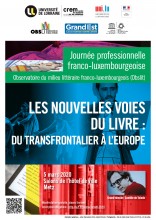 Affiche de la journée Les nouvelles voies du livre