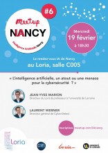 Affiche Meetup IA Nancy