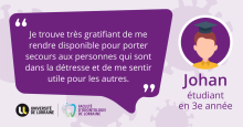 johan, étudiant en odontologie et sapeur pompier