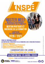 affiche master meef inspé de lorraine
