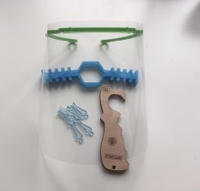 Les objets fabriqués pour la communauté GMP; visières; fabrication; Covid