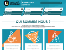 Capture d'écran du site handi-univ Lorraine Capture d'écran du site handi-univ Lorraine