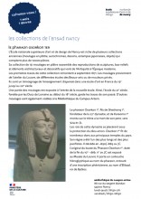 La médiathèque du Campus Artem vous propose un nouveau rendez-vous mensuel : Un mois, une oeuvre. Cette rubrique vous guidera dans les collections patrimoniales de l'Ecole nationale supérieure d'art et de design de Nancy. Elle vous permettra de découvrir une oeuvre, une pratique ou encore une technique artistique.  Ce mois-ci, nous avons choisi parmi la collection des moulages en plâtre de l'ENSAD Nancy, le buste d'Osorkon 1er.