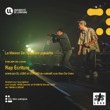 [EN LIGNE] Atelier écriture / initiation au rap