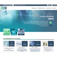 Page d'accueil du site Site Pôle BMS