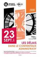 23 septembre. Les délais dans le contentieux administratif