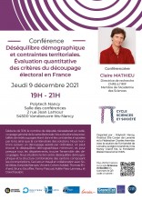 Affiche Sciences & Société Claire Mathieu