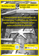 Workshop droit aérien - 10 décembre 2021