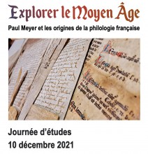Journée d'études Explorer le Moyen Âge Journée d'études Explorer le Moyen Âge