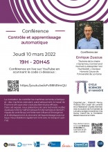 Affiche conférence d'Enrique Zuazua