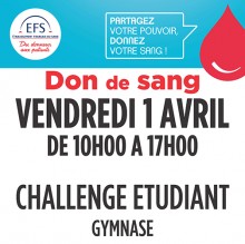 Challenge étudiant : don du sang