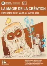 Exposition des dessins de Manu'Art, professeur d'espagnol et fan de comics, de mangas et de BD