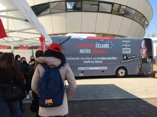 Bus d’alerte républicaine et démocratique sur le campus du Saulcy Bus d’alerte républicaine et démocratique sur le campus du Saulcy