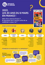 Planche d'exposition de la cellule EDI de l'UFR-Metz sur le 8 mars Planche d'exposition de la cellule EDI de l'UFR-Metz sur le 8 mars