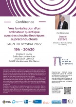 Conférence Sciences et Société Daniel Estève