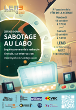 serious game au LEM3 - Fête de la science 2022
