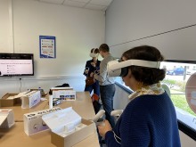 Réunion du 03 mai 2022 : Test du matériel de réalité virtuelle par l'Université de Lorraine et le Rectorat de l'Académie de Nancy-Metz Réunion du 03 mai 2022 : Test du matériel de réalité virtuelle par l'Université de Lorraine et le Rectorat de l'Académie de Nancy-Metz