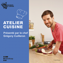 Affiche de l'atelier cuisine de Grégory Cuilleron Affiche de l'atelier cuisine de Grégory Cuilleron