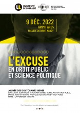 L'excuse en droit public et science politique